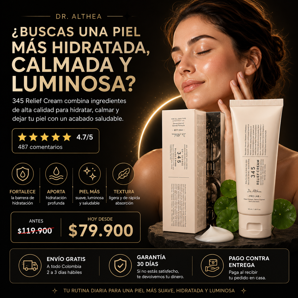 Crema 345 Dr Althea 60ml Y Obsequio