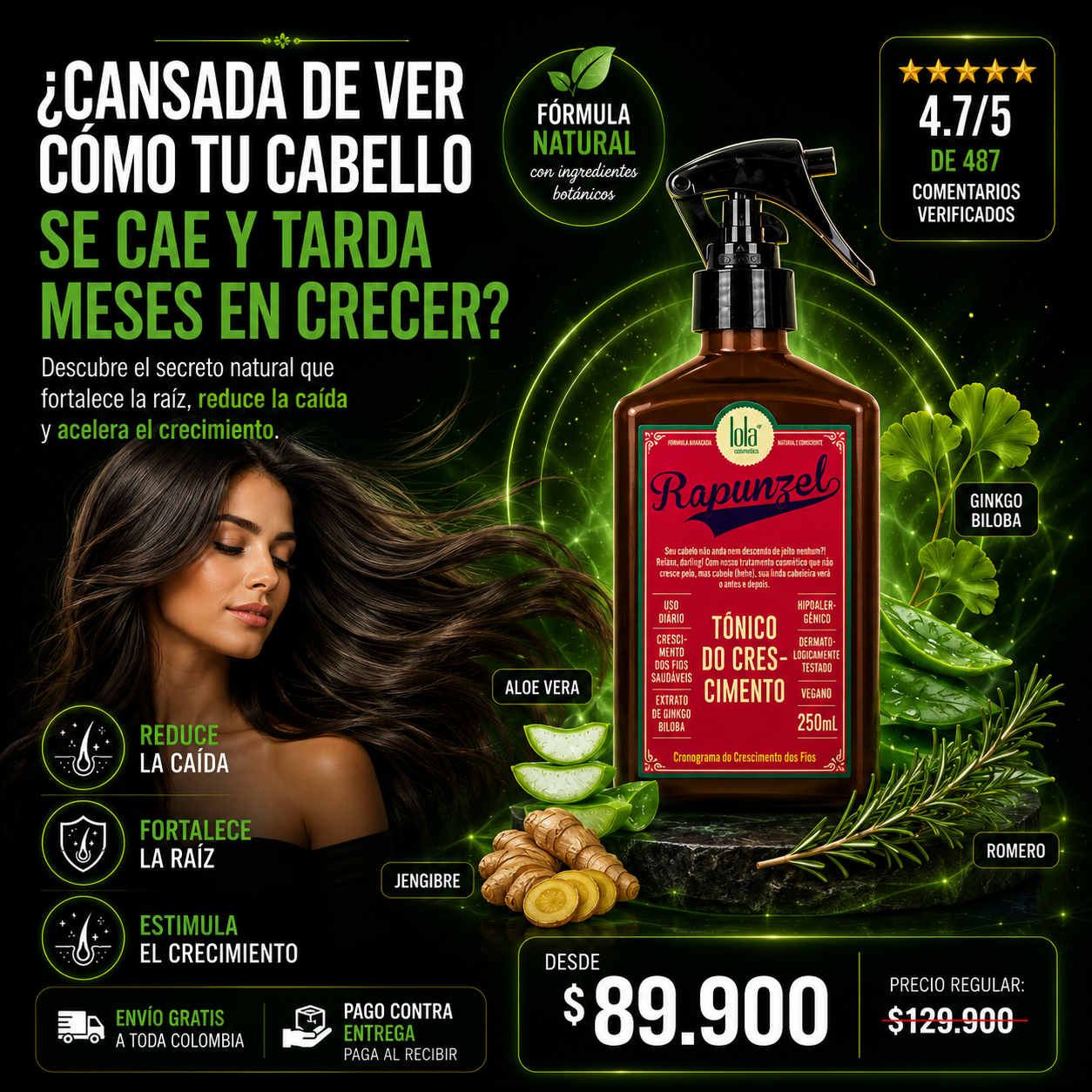 Spray Tónico Para El Cabello Rapunzel