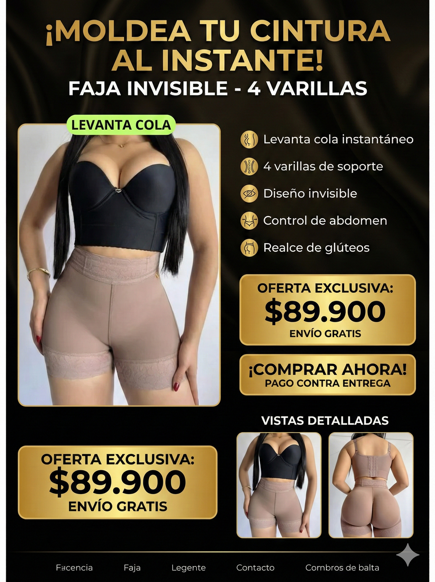 SHORT CACHETERO CON VARILLAS